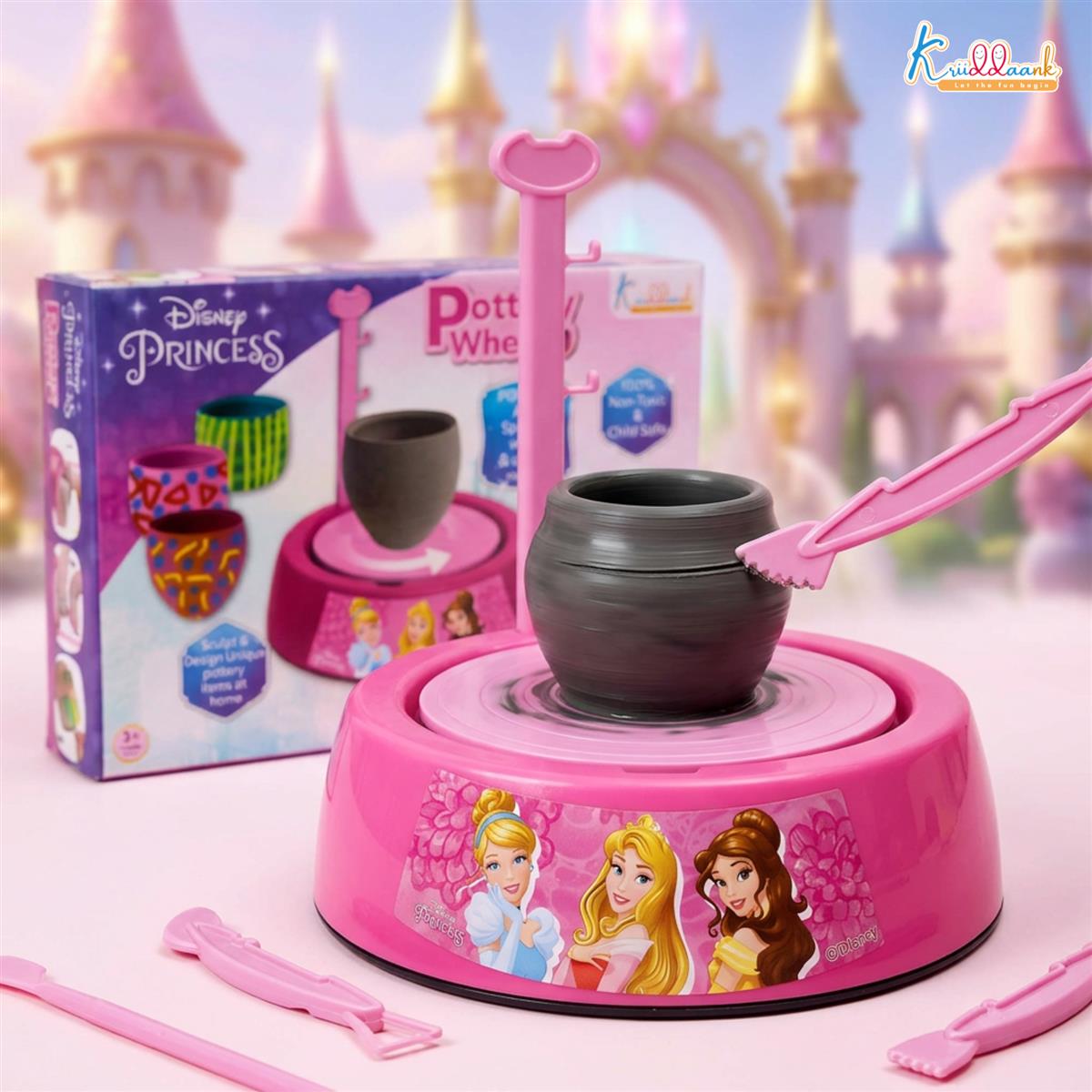 Kriiddaank Disney Princess Theme Pottery Wheel Kit