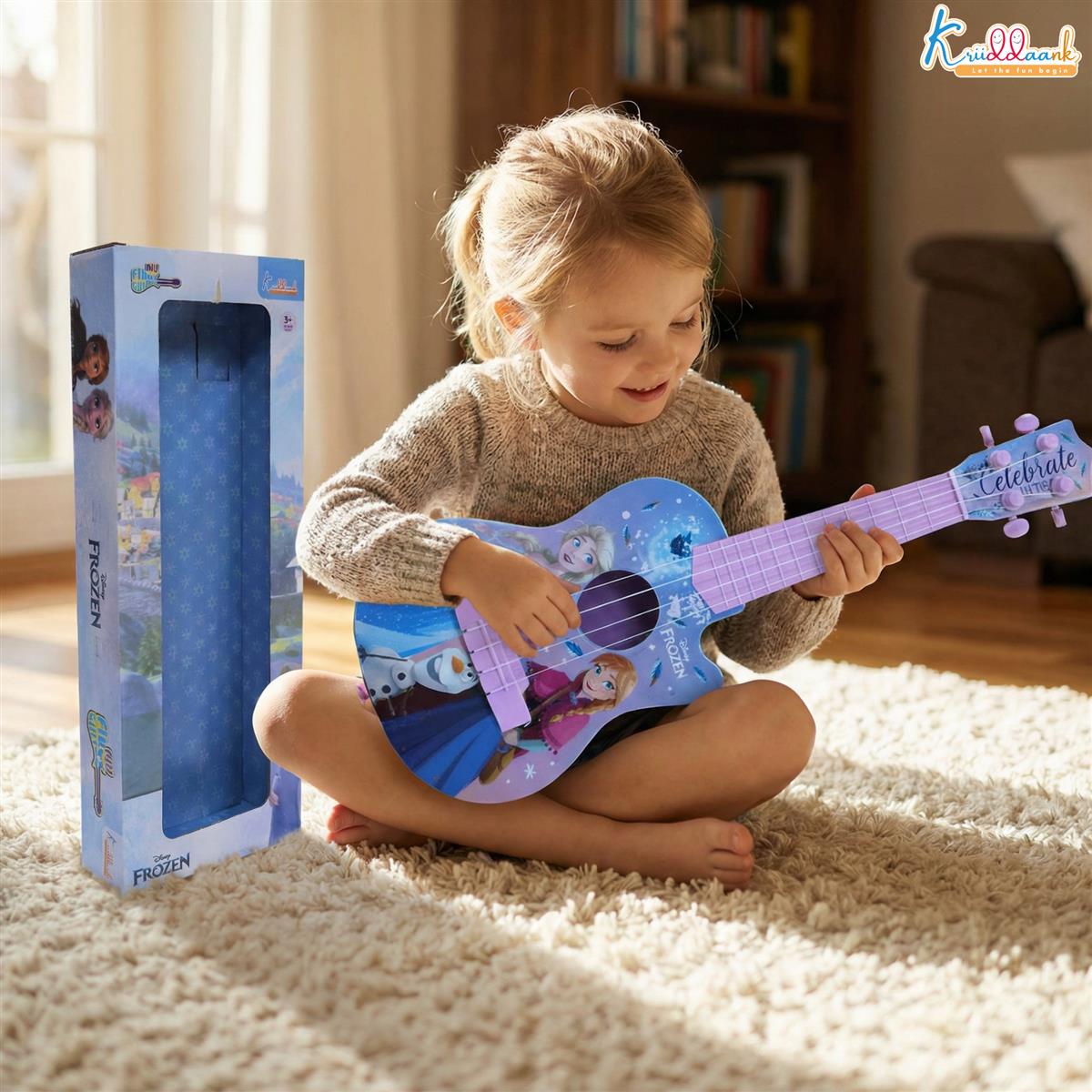 Kriiddaank Frozen Theme Guitar (Small) for Kids