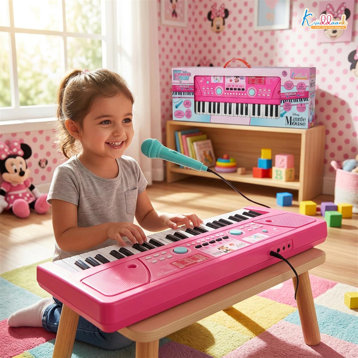 Kriiddaank Minnie Keyboard Piano 500 for Kids
