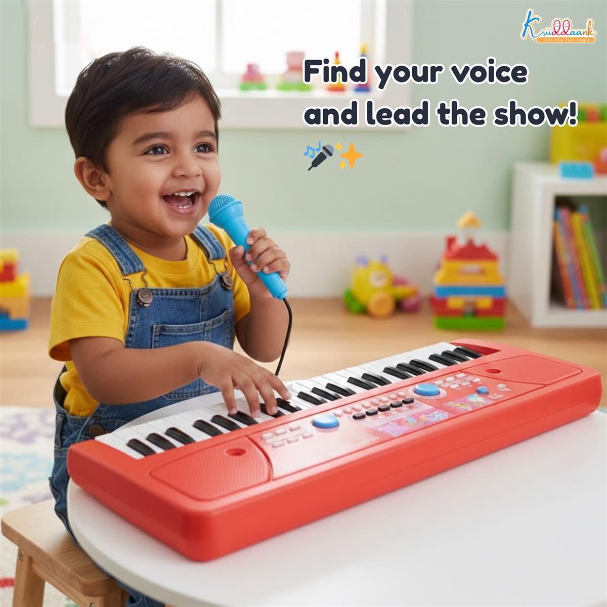 Kriiddaank Hasbro Peppa Pig 61-Key Digital Keyboard Piano for Kids