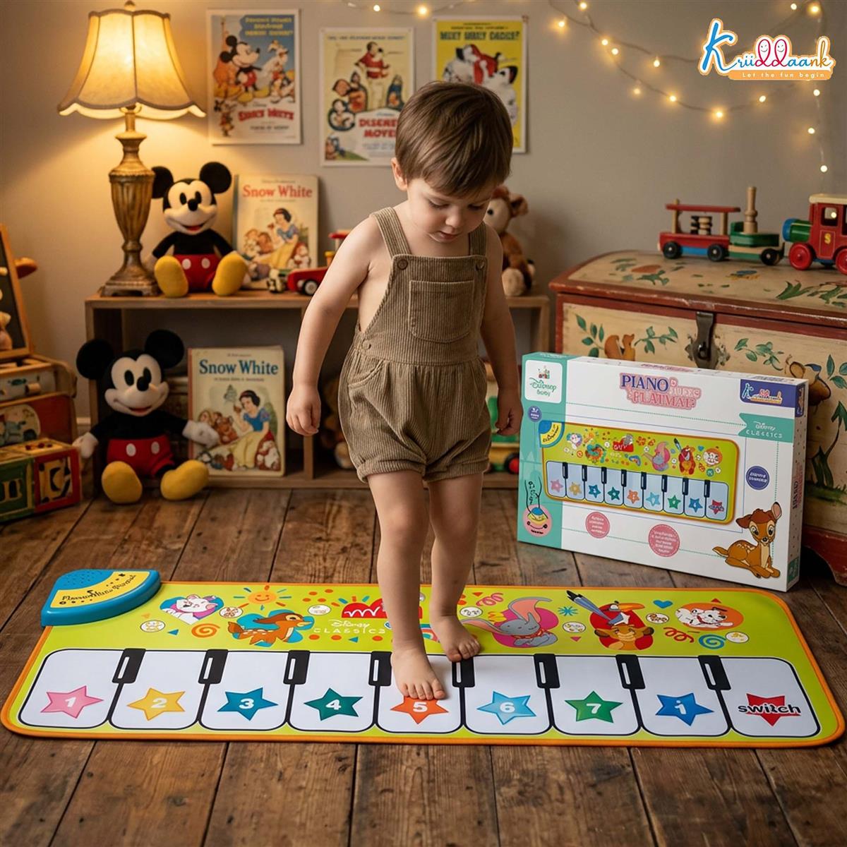Kriiddaank Piano Music Play Mat for Kids - Classical Interactive Musical Floor Mat
