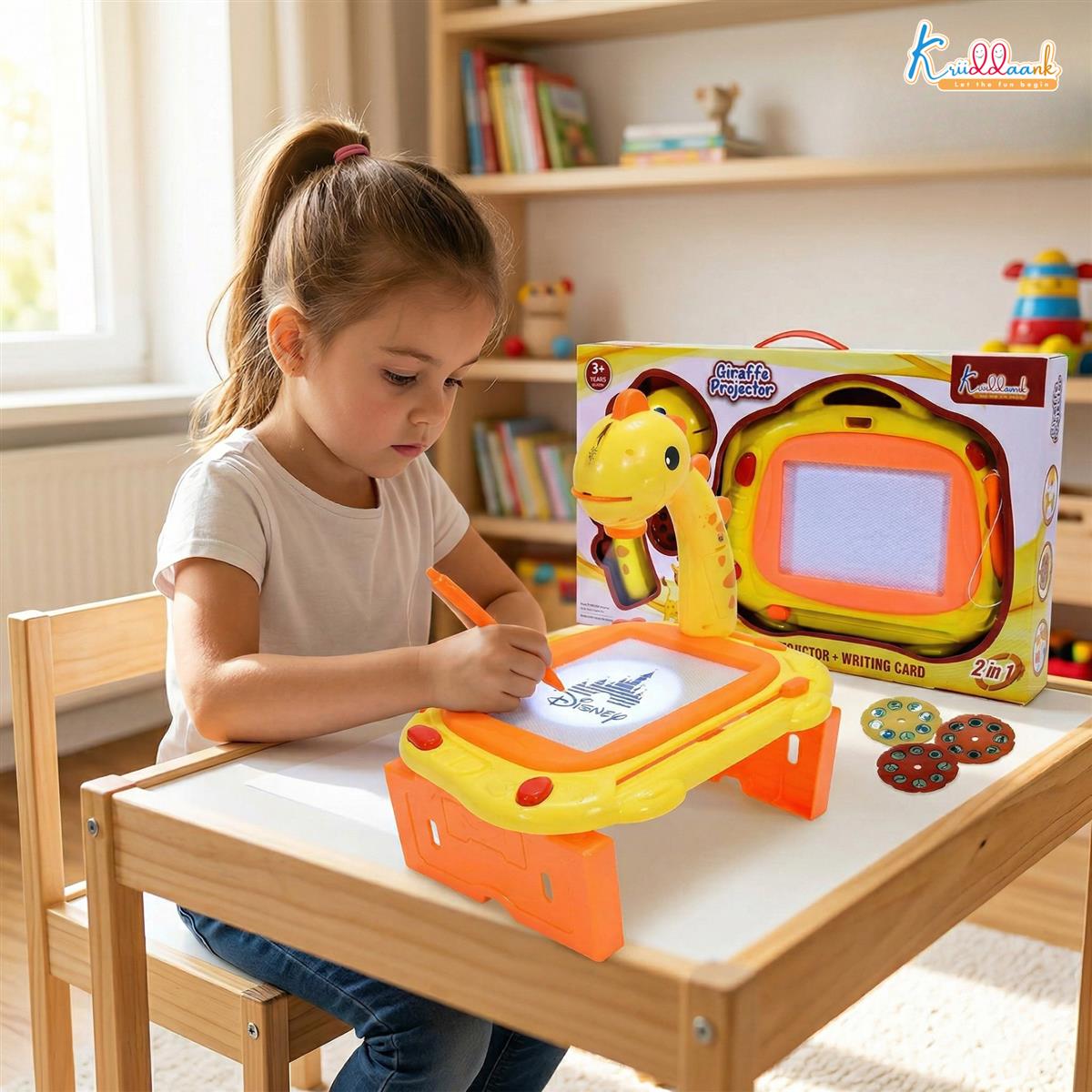 Kriiddank Giraffe Toy Projector Drawing Set for Kids