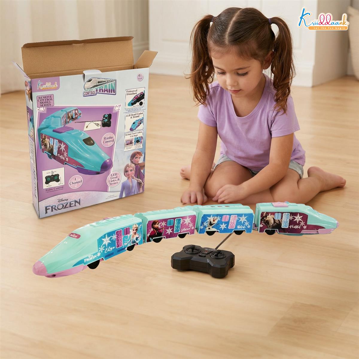 Kriiddaank Frozen Theme Remote Control Train Toy for Kids