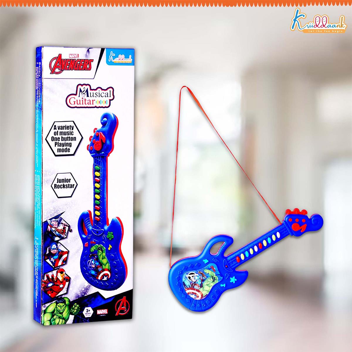 Kriiddaank Marvel Avengers Theme Musical Guitar for Kids