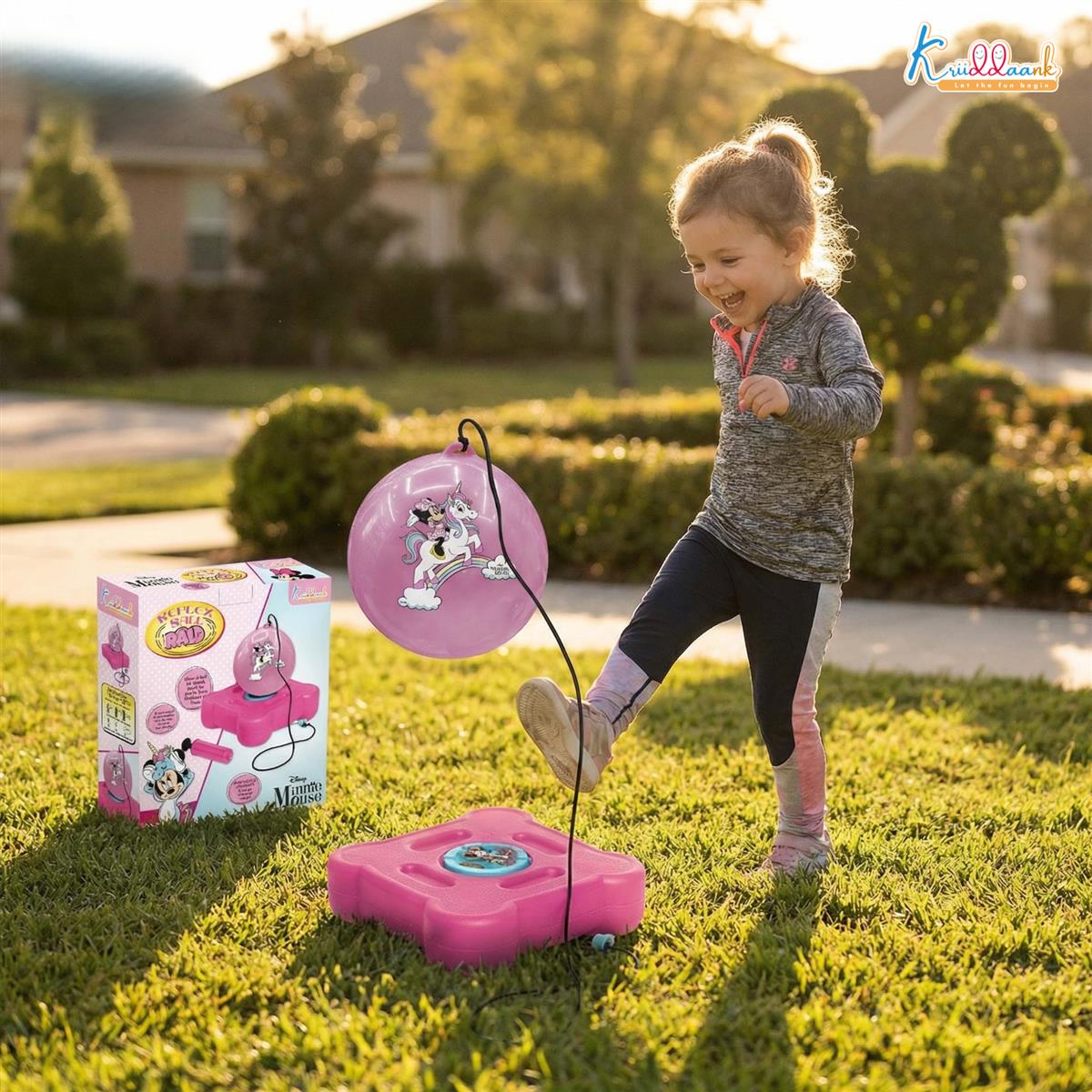 kriiddaank Disney Minnie Mouse Reflex Soccer Ball Solo Training Kit