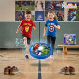 Kriiddank Marvel Avengers Hover Football Theme Air Power Soccer Ball with LED Lights & Foam Bumper