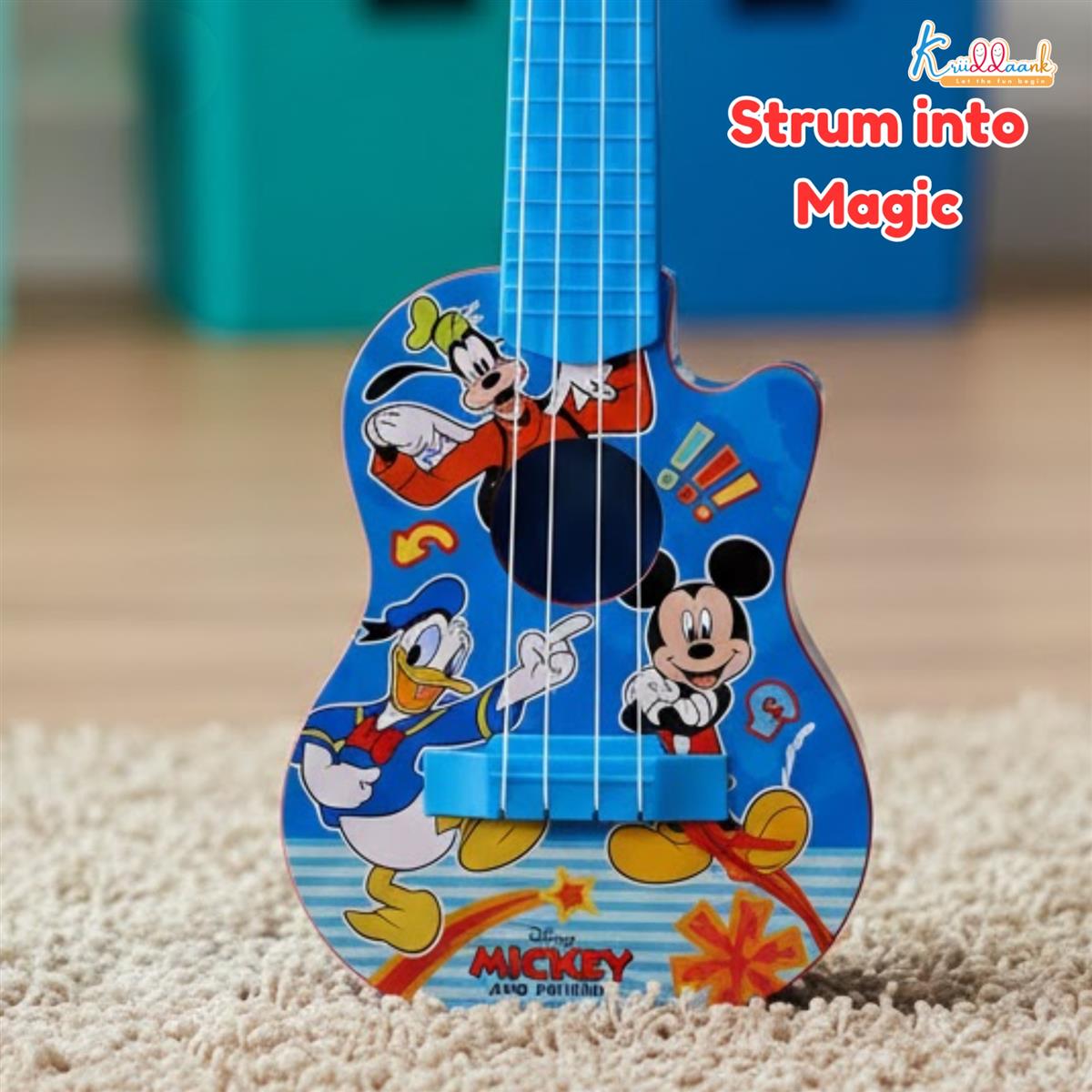 Kriiddaank Disney Mickey Mouse Small Guitar for Kids