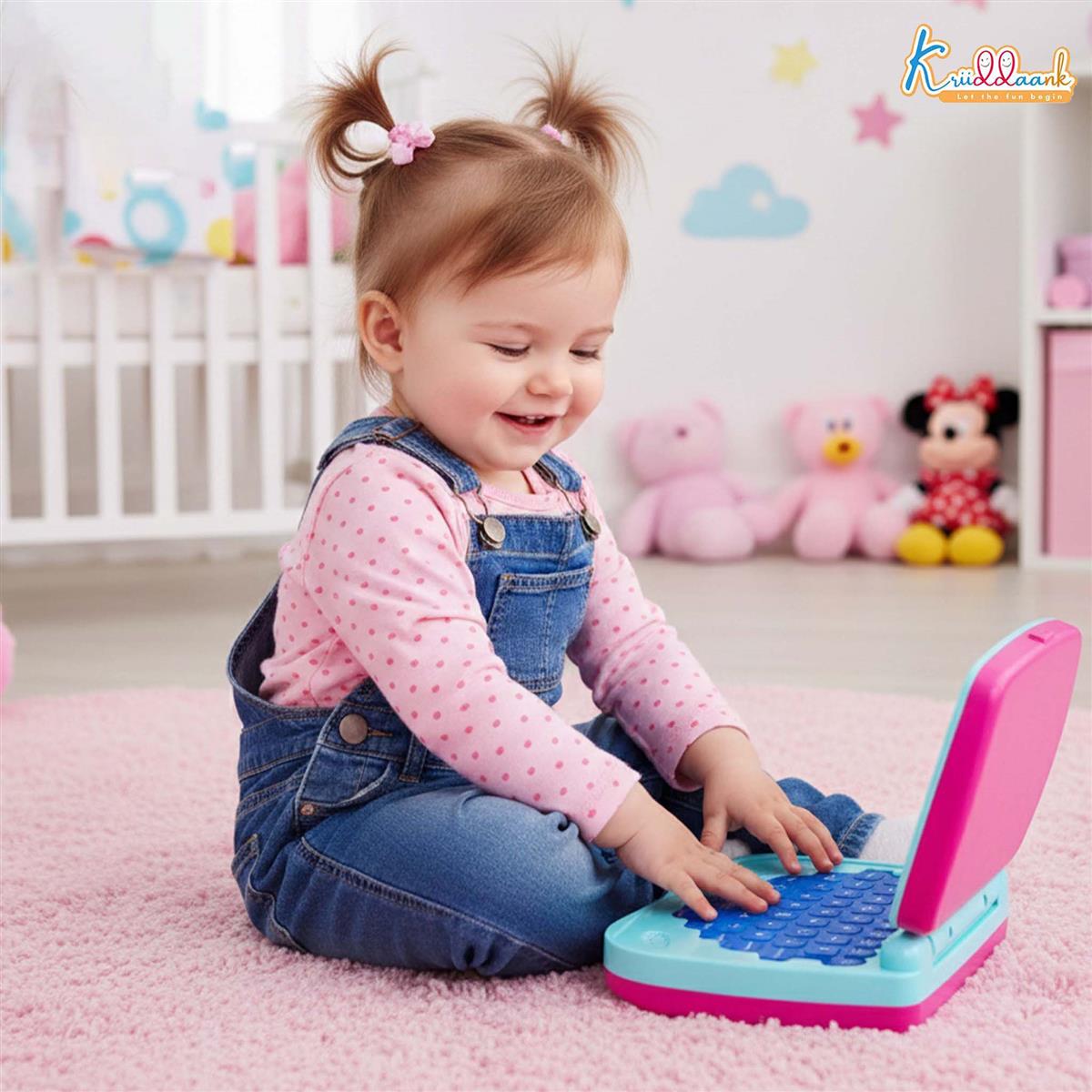 Kriiddaank LTW Minnie Mouse Theme Educational Laptop for Kids