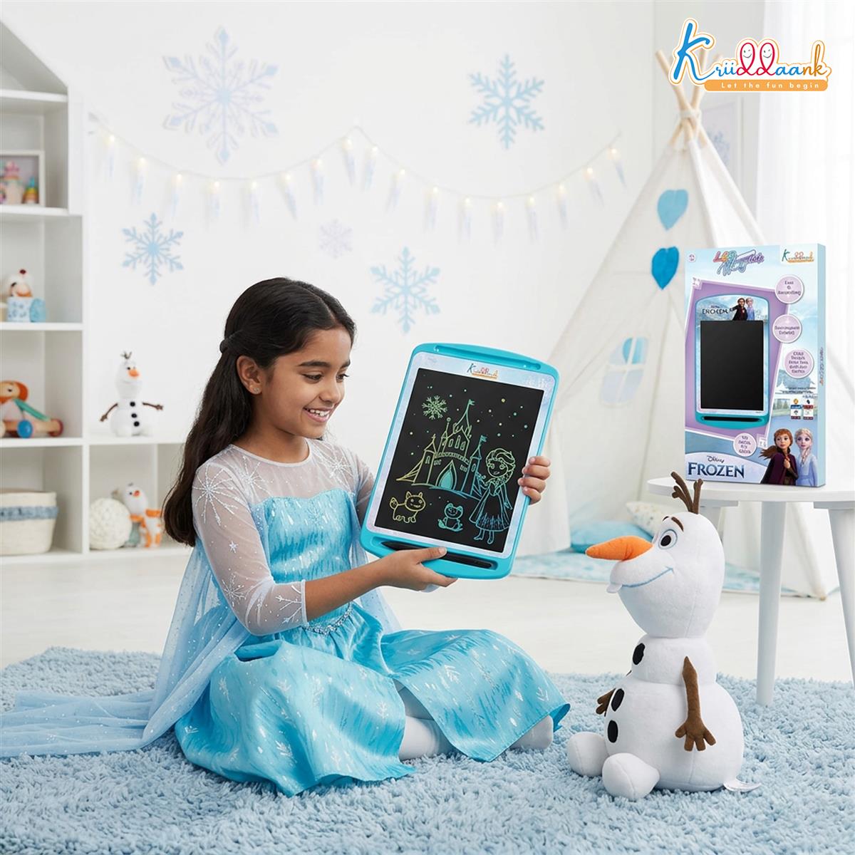 Kriiddaank Frozen 10.5 Inch LCD Writing Tablet,