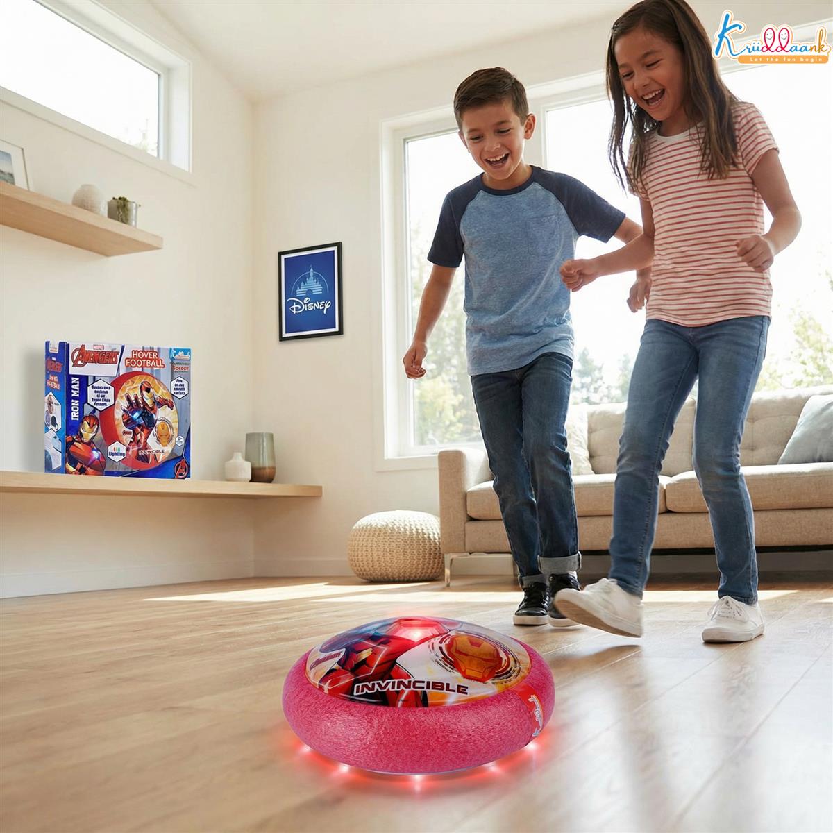 Kriiddaank Iron Man Theme Hover Football for Kids