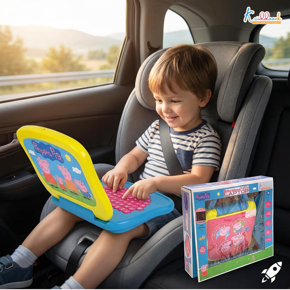 Kriiddaank Peppa Pig Educational Laptop for Kids