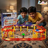 Kriiddaank Avenger Theme Portable Car Track Playset - 86 Pcs