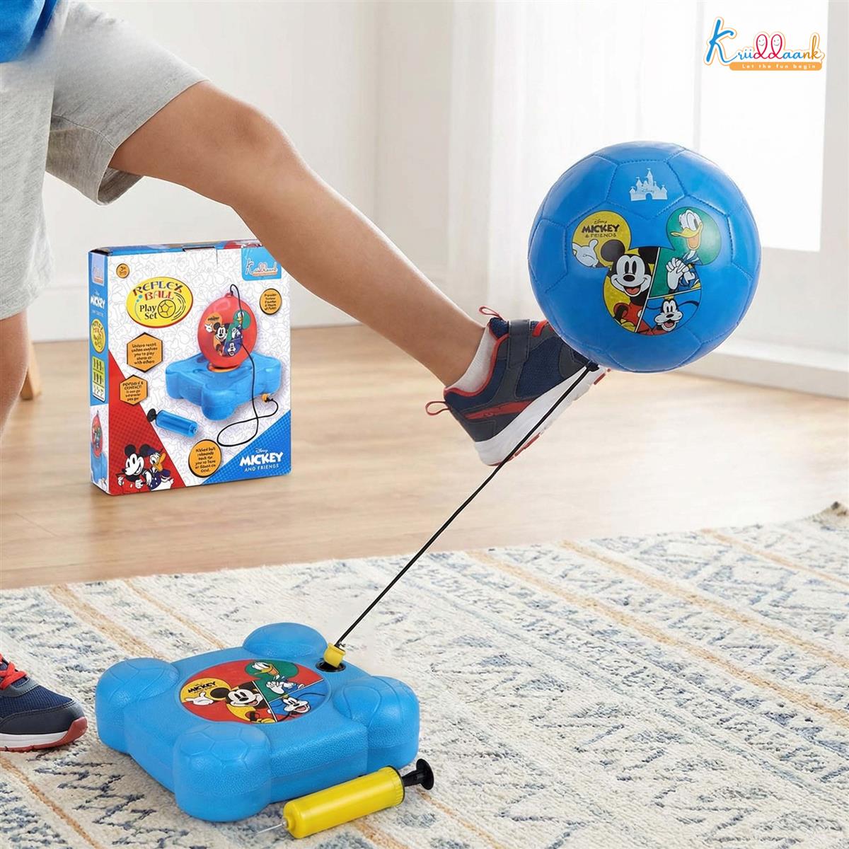 Kriiddaank Disney Mickey Reflex Soccer Ball Set for Kids
