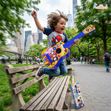 Kriiddaank Spiderman Big Toy Guitar for Kids - 4 Adjustable Strings