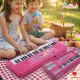 Kriiddaank Barbie 50 Keys Musical Keyboard Piano for Kids