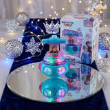 Kriiddaank Frozen Dizzy Glow Top - LED Light & Music Spinning Top Toy for Kids,