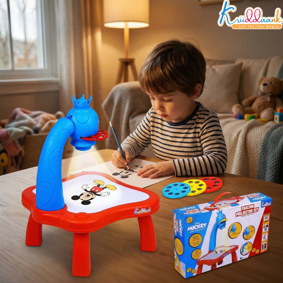 Kriiddaank Mickey Mouse Tracing Projector for Kids
