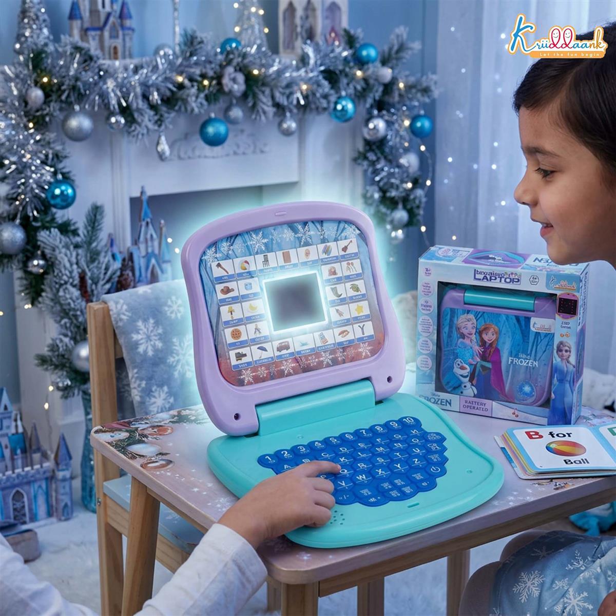 Kriiddaank Frozen Theme Educational Laptop for Kids