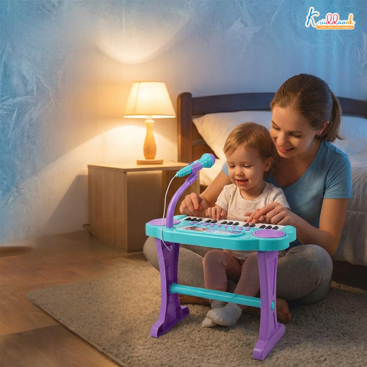 Kriiddaank Frozen Junior Musician Elsa-Anna Music Set - Kids Piano with Microphone