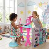 Kriiddaank Minnie Mouse Little Pianist Keyboard for Girls â€“ Musical Toy with Microphone, Stool & Dress