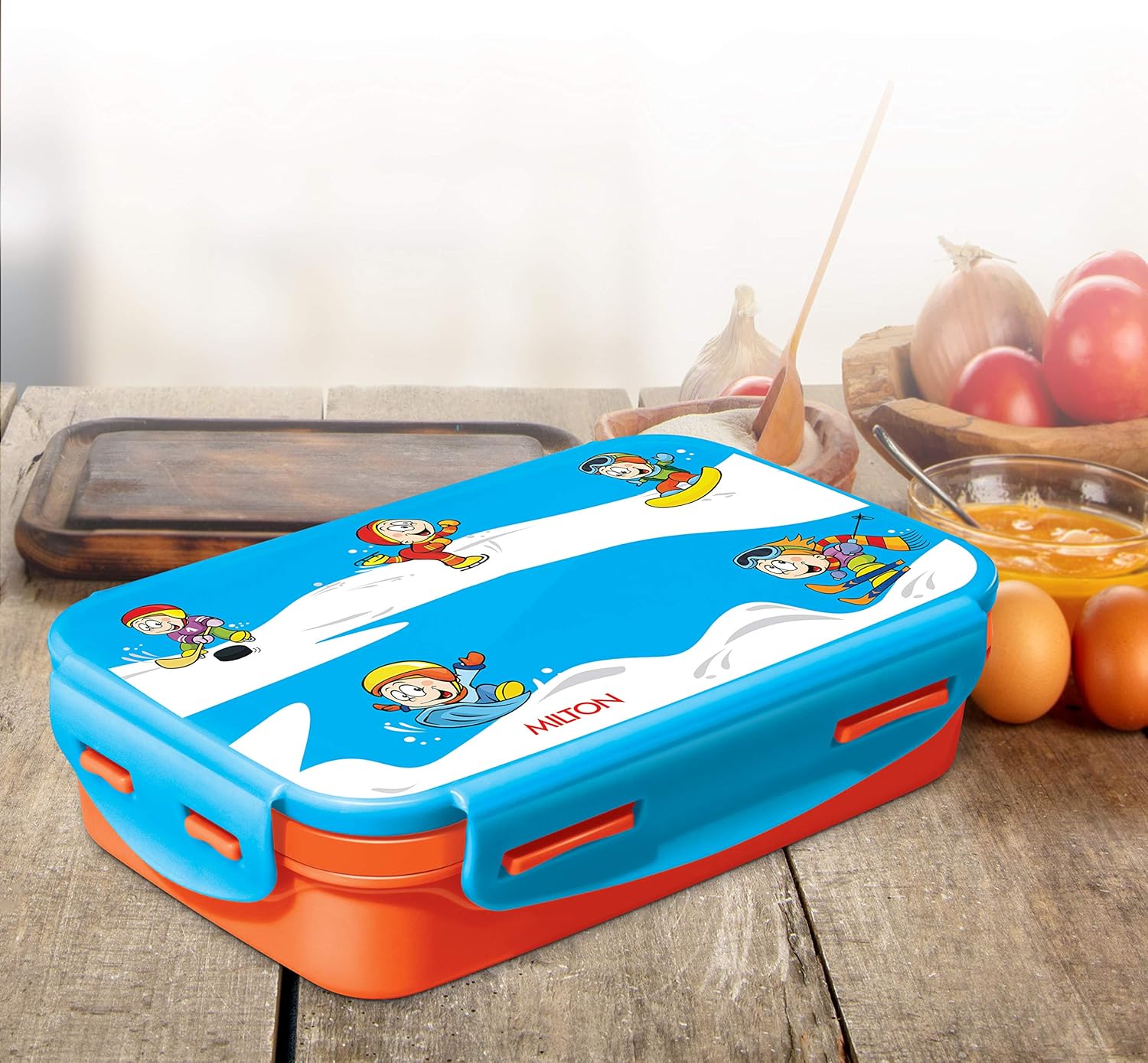 Milton Steely Tiffin Mini Lunchbox Orange