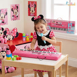 Kriiddaank Disney Minnie Mouse 61-Key Keyboard Piano for Kids