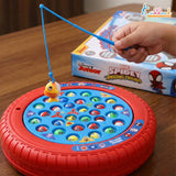 Kriiddaank Spiderman Theme Musical Rotating Fishing Game for Kids