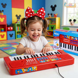 Kriiddaank Mickey 37-Key Keyboard Piano for Kids with Microphone