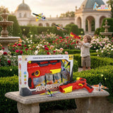 Kriiddaank Bullet Airplane Launcher Gun Playset with Sound for Kids | Soft Bullet Blaster Toy with 4 Foam Glider Planes