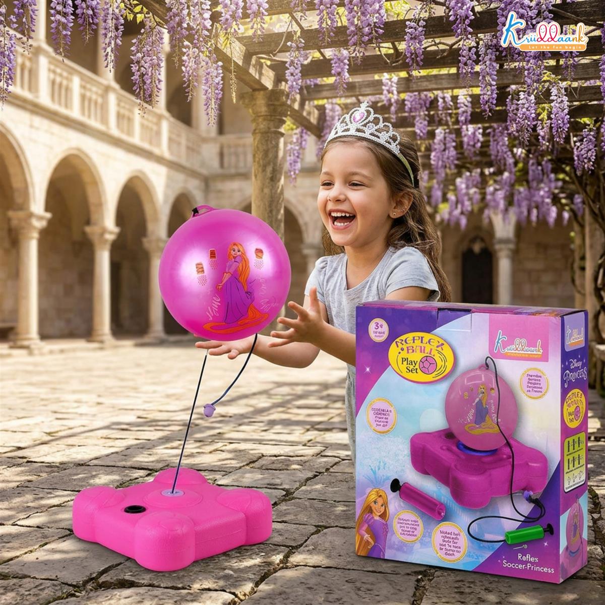 kriiddaank Princess Reflex Soccer Ball Solo Training Kit for Girls