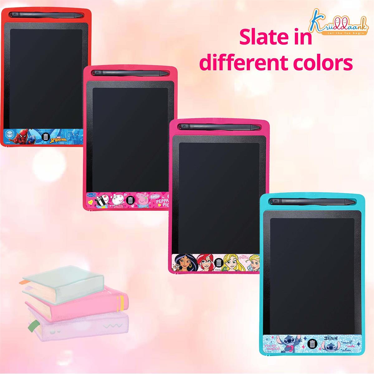 Kriiddaank Pack of 4 LCD Writing Tablet 8.5 Inch Colorful Doodle Board for Kids