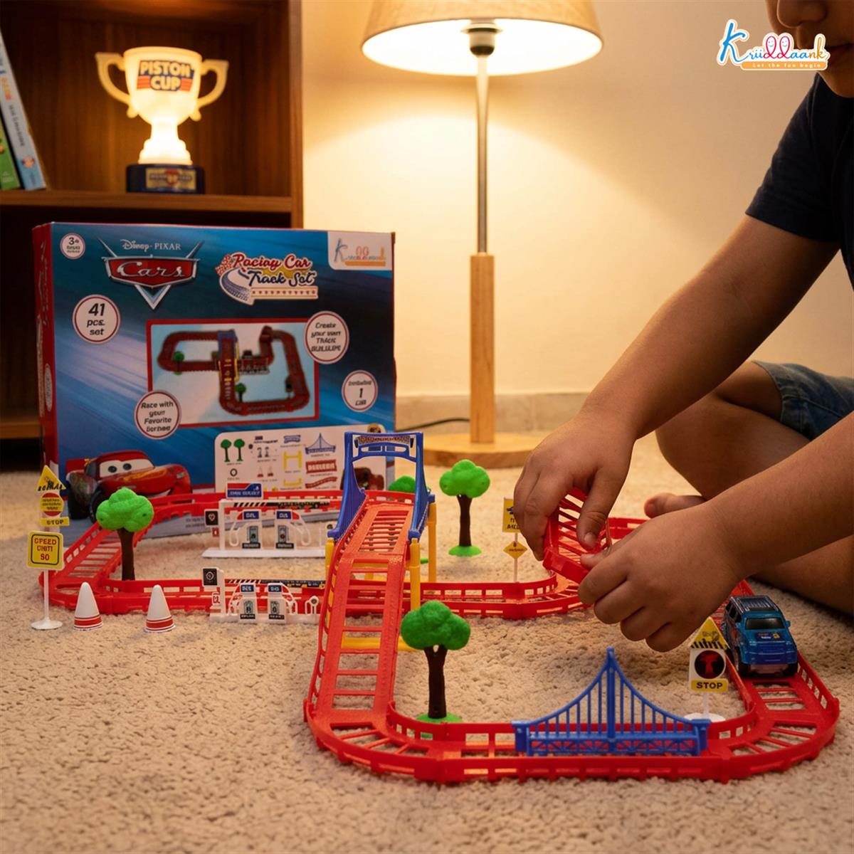Kriiddaank Disney Theme Cars Mini Track Set
