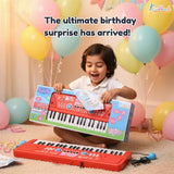 Kriiddaank Hasbro Peppa Pig 61-Key Digital Keyboard Piano for Kids