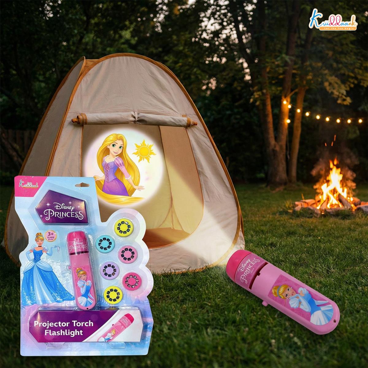 Kriiddaank Disney Princess Projector Torch for Kids