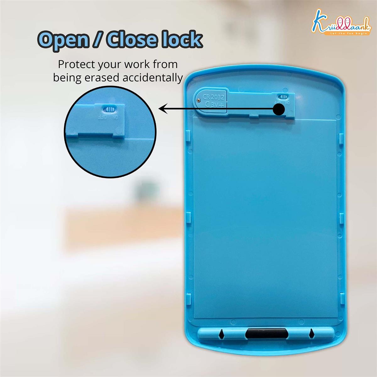 Kriiddaank Stitch LCD Writing Tablet 10.5 Inch Blue