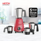 Milton Spire Mixer Grinder Red 3Jar