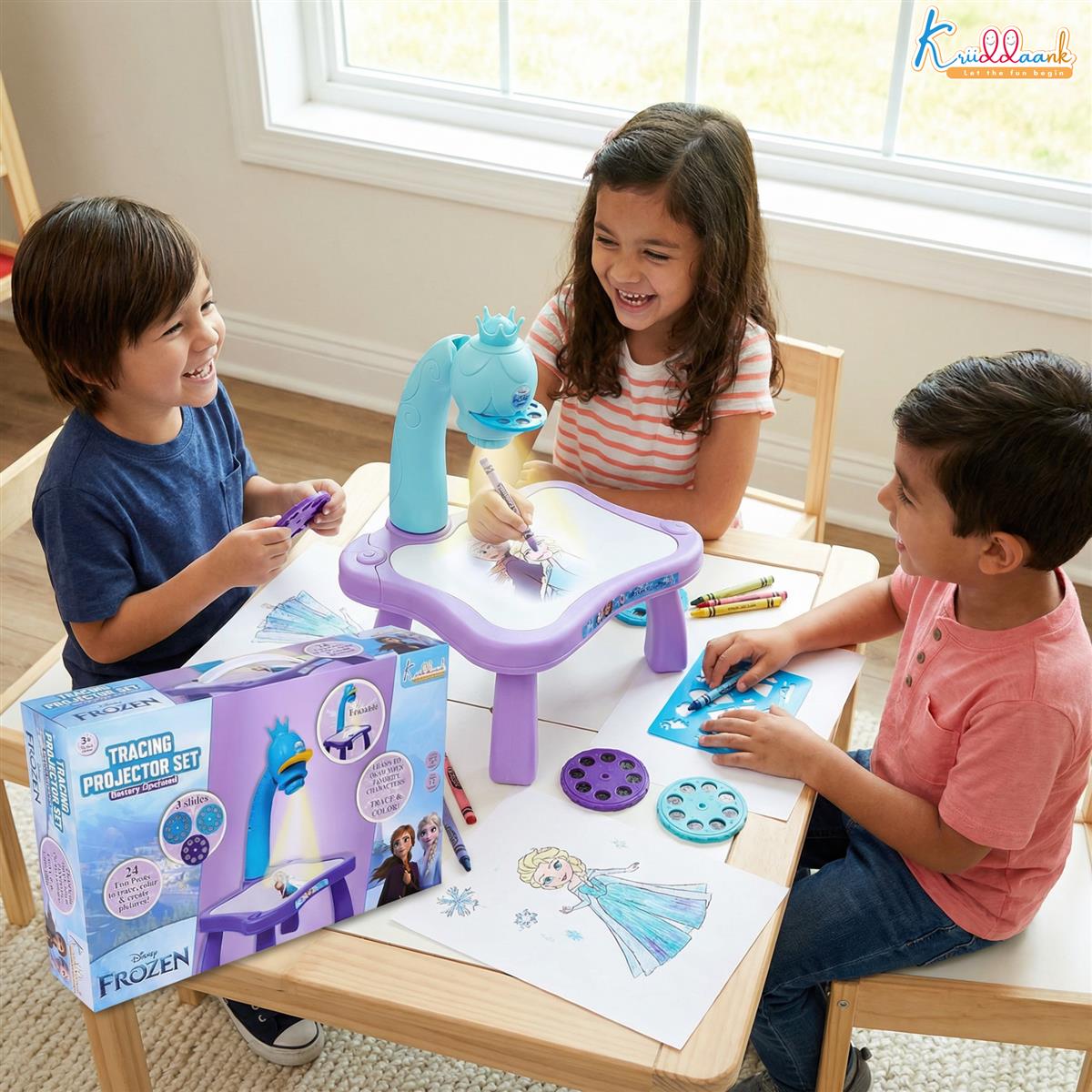 Kriiddaank Frozen Tracing Projector for Kids
