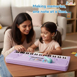 Kriiddaank Frozen Keyboard Piano for Kids - 61 Scale Organ Keys Purple