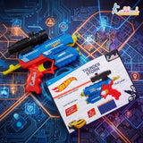 HW Thunder Storm Strike Blaster Toy Gun with Laser Pointer & 10 Soft EVA Darts, High-Velocity Multi