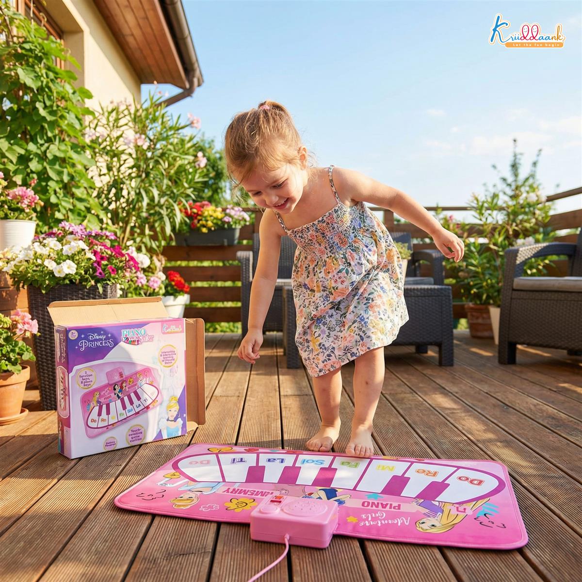 Kriiddaank Disney Princess Portable Piano Music Mat for Kids