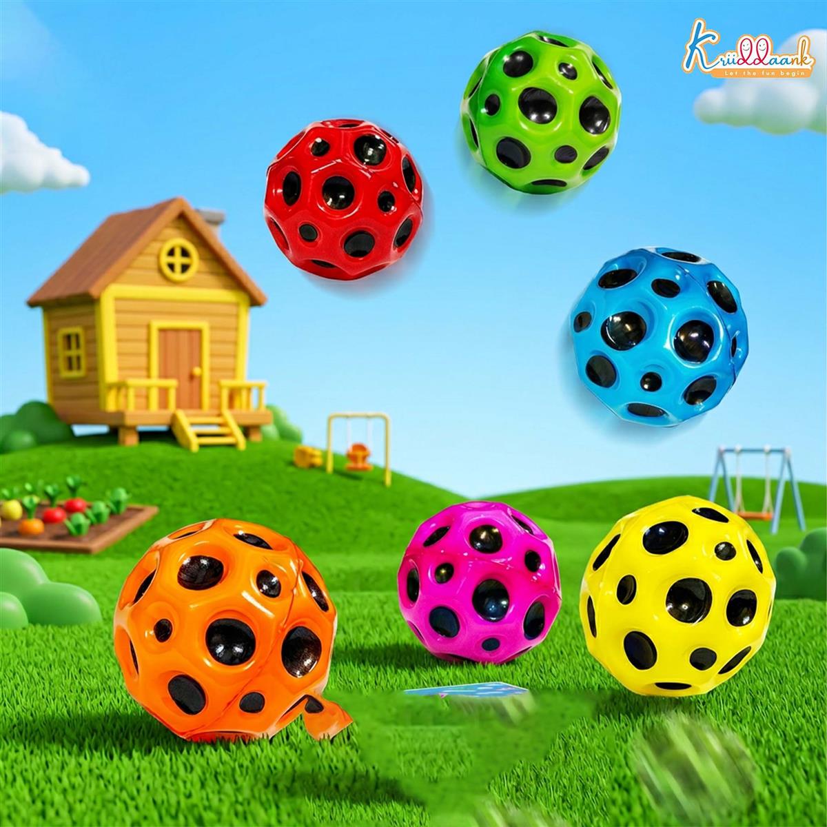 Kriiddaank Moon Bounce Ball Pack of 6