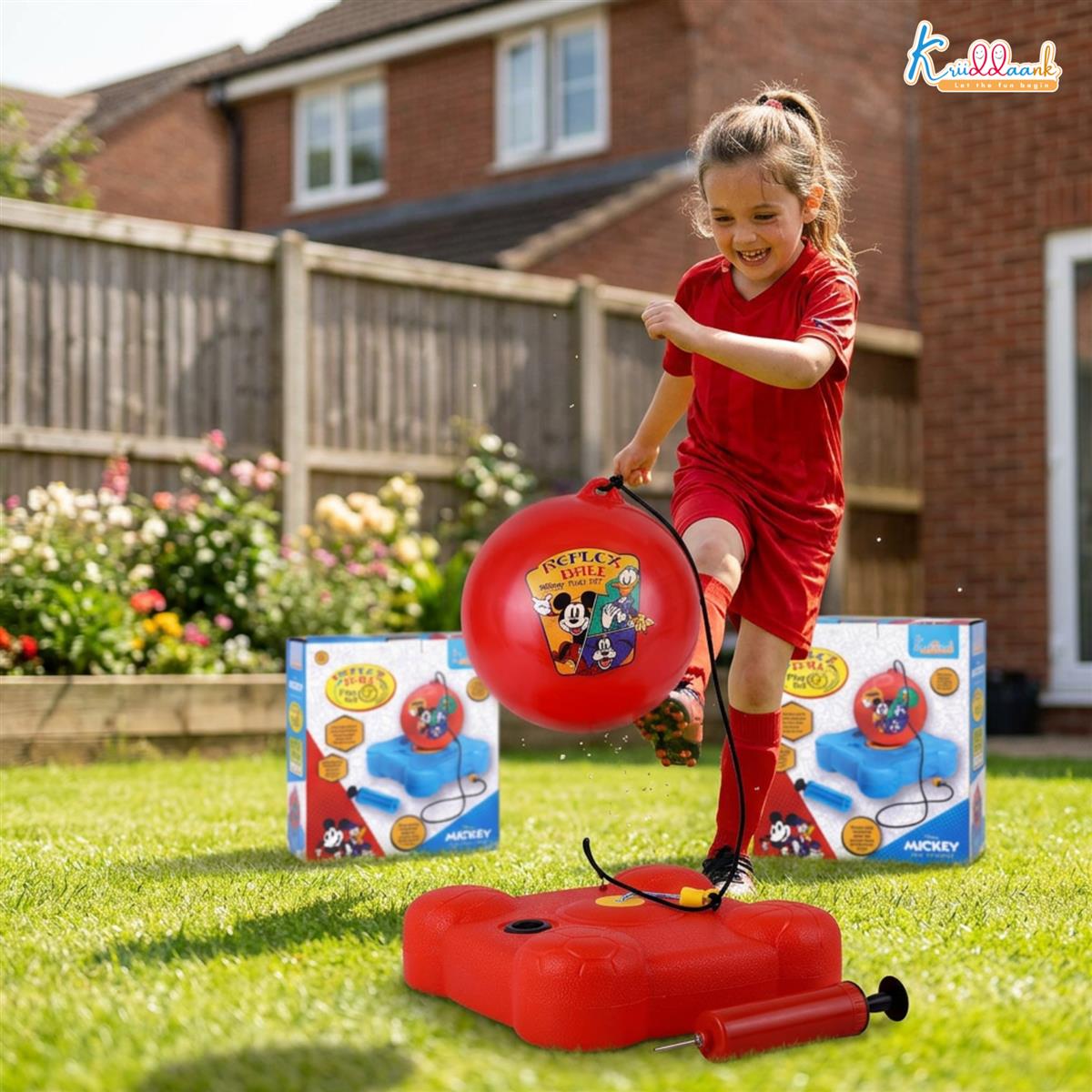 Kriiddaank Disney Mickey Reflex Soccer Ball Set for Kids