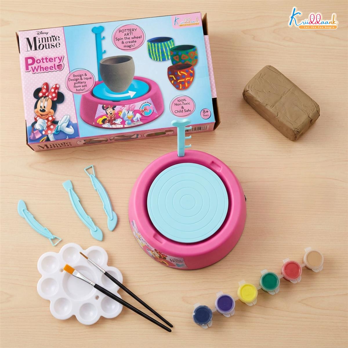 Kriiddaank Minnie Pottery Wheel Modeling Set for Kids