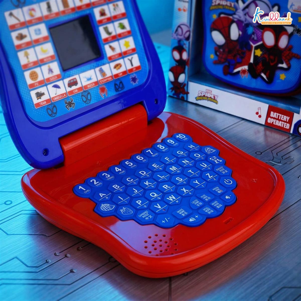 Kriiddaank Spiderman Educational Learning Laptop