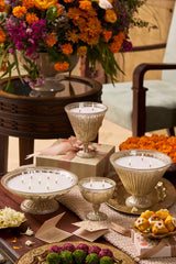 Doft Heritage Heirloom - Footed Candle (L) | Silver | Whispering Jasmine