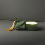 Lerrica Crest Jar Candle with Tassel on top Lid