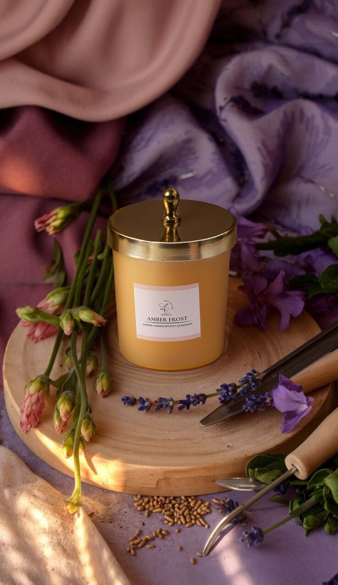 Lerrica Zenith Matte Jar Candle w/ Metal Lid - 210 GM