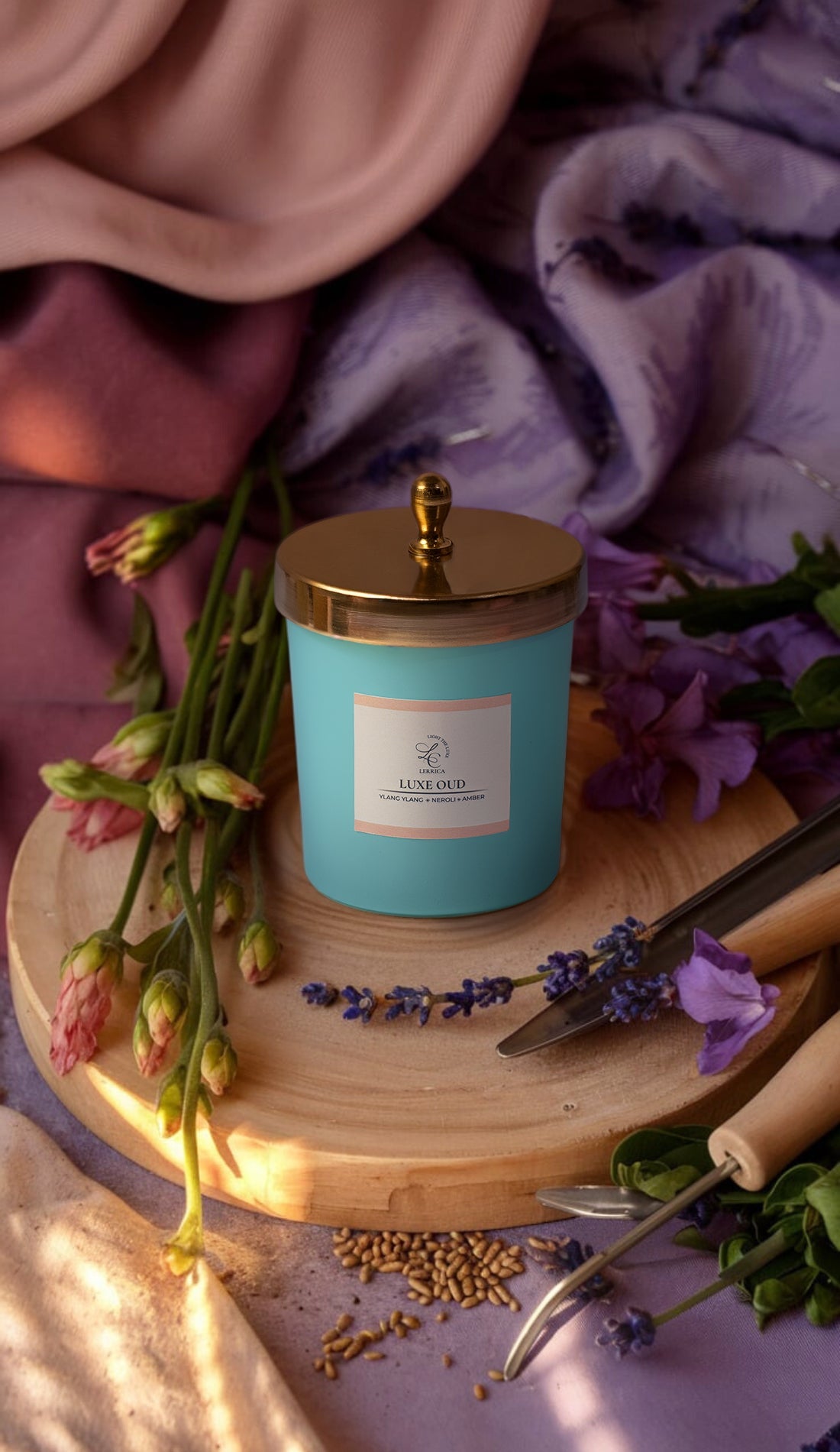 Lerrica Zenith Matte Jar Candle w/ Metal Lid - 210 GM