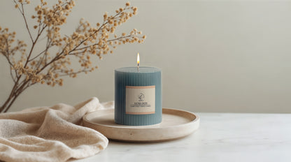 Lerrica Sculpted Fragrance Pillar Candle - 250GM