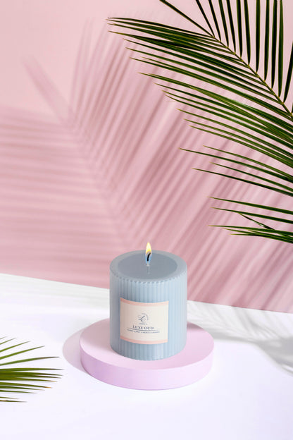 Lerrica Sculpted Fragrance Pillar Candle - 250GM